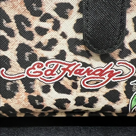 Ed Hardy | Leopard Print Wallet/Wristlet - Picture 3 of 11